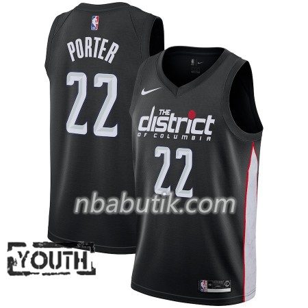 NBA Børn Trøje Washington Wizards Otto Porter  22 2018-19 Nike City Edition Sort Swingman